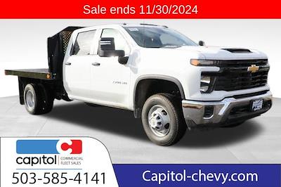 New 2024 Chevrolet Silverado 3500 Work Truck Crew Cab 4WD, Flatbed Truck for sale #M418692 - photo 1