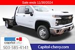 New 2024 Chevrolet Silverado 3500 Work Truck Crew Cab 4WD, 9' 4" CM Truck Beds RD Model Flatbed Truck for sale #M433397 - photo 1