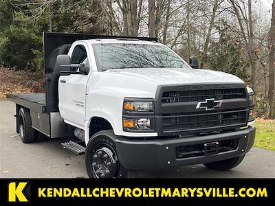 2023 Chevrolet Silverado 5500 Regular Cab DRW RWD, Harbor Black Boss Flatbed Truck for sale #V11708 - photo 1