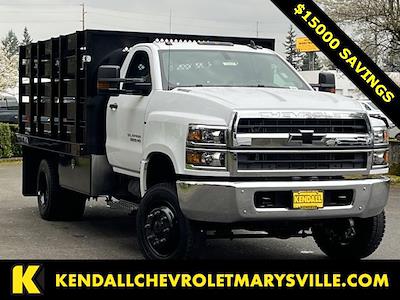 2023 Chevrolet Silverado 5500 Regular Cab DRW 4x4, Harbor Black Boss Stake Bed for sale #V12171 - photo 1