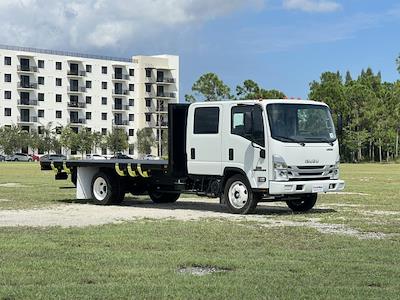 New 2024 Isuzu NPR-HD FL Crew Cab 4x2, 16' BABCO Engineering and Design Steel Flatbed Truck for sale #5RS221972 - photo 1