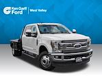 Used 2019 Ford F-350 Lariat Crew Cab 4WD, Flatbed Truck for sale #KEC08542T - photo 1