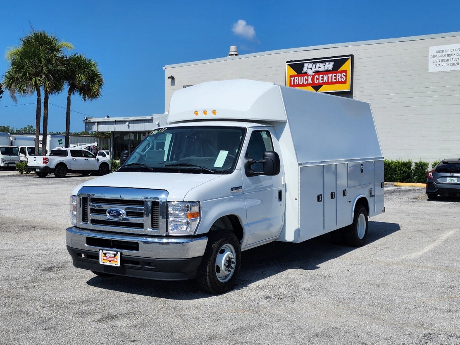 Cutaway best sale utility van