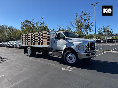 2025 Ford F-650 Regular Cab DRW 4x2, Harbor Black Boss Flatbed Truck for sale #MC250094 - photo 1