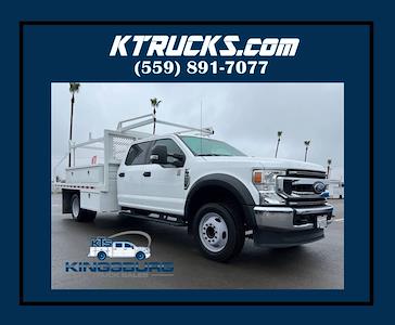 Used 2021 Ford F-550 Crew Cab 4x2, Flatbed Truck for sale #7476 - photo 1