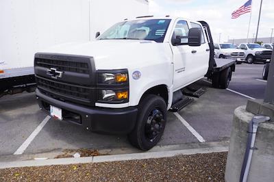 2023 Chevrolet Silverado 5500 Crew Cab DRW RWD, Bedrock Diamond Series Flatbed Truck for sale #PH705885 - photo 1