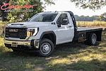 New 2024 GMC Sierra 3500 Pro Regular Cab 4WD, Flatbed Truck for sale #RF441457 - photo 1