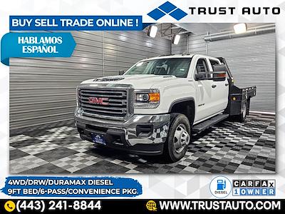 2019 GMC Sierra 3500 Crew Cab DRW 4x4, Flatbed Truck for sale #254581 - photo 1