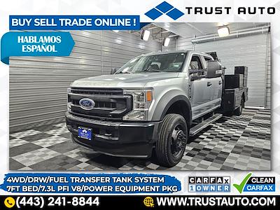 Used 2022 Ford F-550 XL Crew Cab 4x4, Flatbed Truck for sale #C60851 - photo 1