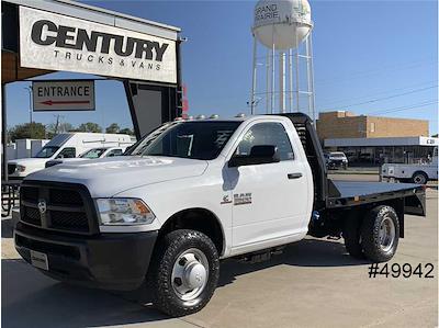 Used 2018 Ram 3500 ST Regular Cab 4WD, 9' Bedrock Flatbed Truck for sale #49942 - photo 1