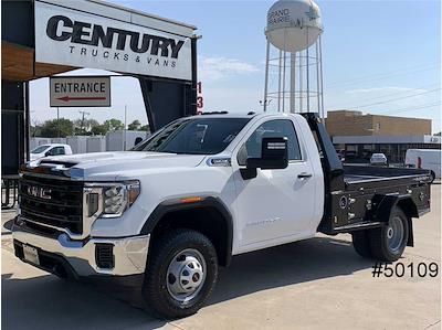 Used 2022 GMC Sierra 3500 Pro Regular Cab RWD, 9' Bradford Built Flatbed Truck for sale #50109 - photo 1