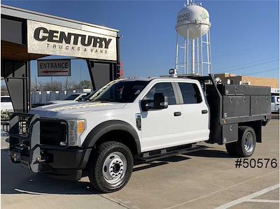 Used 2017 Ford F-450 Crew Cab 4WD, Flatbed Truck for sale #50576 - photo 1