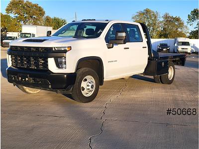 Used 2021 Chevrolet Silverado 3500 Work Truck Crew Cab 4WD, Flatbed Truck for sale #50668 - photo 1