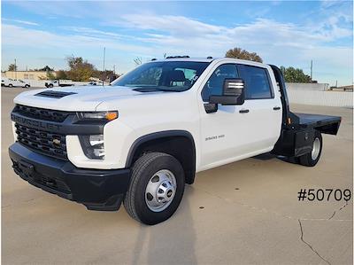 Used 2021 Chevrolet Silverado 3500 Work Truck Crew Cab 4WD, Flatbed Truck for sale #50709 - photo 1