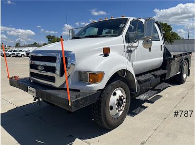 Used 2009 Ford F-750 XL Crew Cab RWD, CM Truck Beds SK Model Flatbed Truck for sale #787 - photo 1