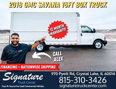Used 2018 GMC Savana 3500 4x2, Box Van for sale #17627 - photo 1