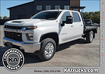 Used 2022 Chevrolet Silverado 2500 LT Crew Cab 4x4, 8' Bedrock Flatbed Truck for sale #348180 - photo 1