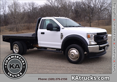 Used 2022 Ford F-450 XL Regular Cab 4x2, 9' Crownline Flatbed Truck for sale #A26846 - photo 1