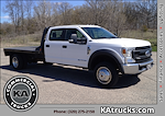 Used 2021 Ford F-550 XL Crew Cab 4x4, 11' Bedrock Flatbed Truck for sale #C14200 - photo 1