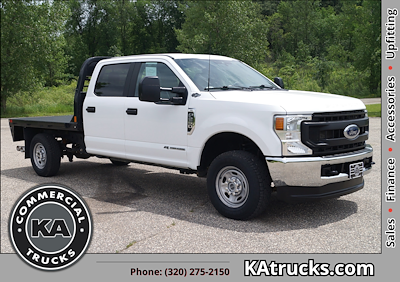 Used 2021 Ford F-250 XL Crew Cab 4x4, CM Truck Beds RD Model Flatbed Truck for sale #D05445 - photo 1