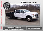 Used 2020 Ford F-350 XLT Crew Cab 4x4, Bedrock Flatbed Truck for sale #D06743 - photo 1