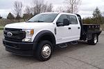 Used 2021 Ford F-550 XL Crew Cab 4x4, Bedrock Flatbed Truck for sale #D07916 - photo 9