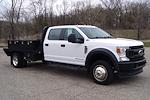 Used 2021 Ford F-550 XL Crew Cab 4x4, Bedrock Flatbed Truck for sale #D07916 - photo 3