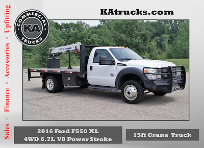 Used 2016 Ford F-550 XL Regular Cab 4x4, Flatbed Truck for sale #D42099 - photo 1