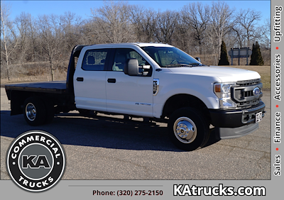 Used 2021 Ford F-350 XL Crew Cab 4x4, 9' Knapheide Flatbed Truck for sale #D42915 - photo 1