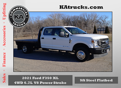 Used 2021 Ford F-350 XL Crew Cab 4x4, Knapheide Flatbed Truck for sale #D42915 - photo 1
