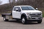 Used 2020 Ford F-550 Lariat Crew Cab 4x4, Zimmerman Truck Bodies Flatbed Truck for sale #E77461 - photo 4