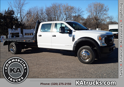 Used 2022 Ford F-550 XL Crew Cab 4x4, 11' Bedrock Flatbed Truck for sale #F15420 - photo 1