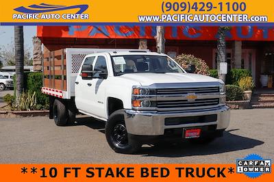 Used 2017 Chevrolet Silverado 3500 Work Truck Crew Cab 4x2, Stake Bed for sale #46943 - photo 1