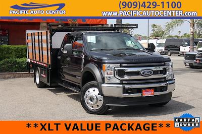 Used 2021 Ford F-550 XLT Crew Cab 4x4, Stake Bed for sale #52034 - photo 1