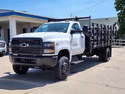 2023 Chevrolet Silverado 4500 Regular Cab DRW 4x4, Bedrock Limestone Series Stake Bed for sale #F0104 - photo 1