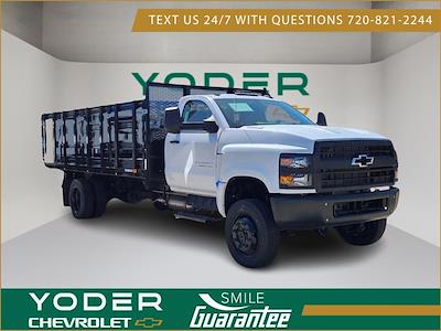 2023 Chevrolet Silverado 4500 Regular Cab DRW 4x4, Bedrock Limestone Series Stake Bed for sale #F0104 - photo 1