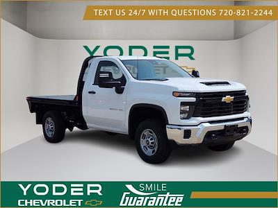 2024 Chevrolet Silverado 2500 Regular Cab 4x4, CM Truck Beds RD Model Flatbed Truck for sale #F0155 - photo 1