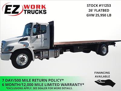 2017 Hino 268A Single Cab DRW 4x2, Flatbed Truck for sale #11253 - photo 1