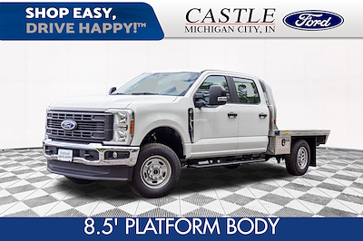 New 2023 Ford F-250 XL Crew Cab 4x4, CM Truck Beds AL RS Model Flatbed Truck for sale #FN507 - photo 1