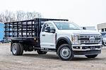 2024 Ford F-450 Regular Cab DRW 4x4, Monroe Truck Equipment Versa-Line Platform Body Stake Bed for sale #FP166 - photo 3
