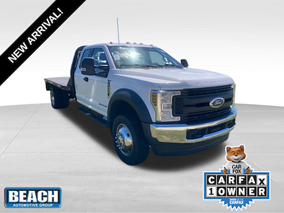 Used 2018 Ford F-450 XL Super Cab 4x4, Flatbed Truck for sale #PF6144 - photo 1