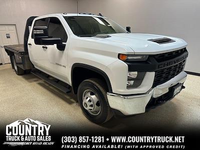 Used 2022 Chevrolet Silverado 3500 Work Truck Crew Cab 4WD, Flatbed Truck for sale #CERS22 - photo 1