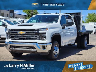 2024 Chevrolet Silverado 3500 Crew Cab 4WD, Reading Action Fabrication Flatbed Truck for sale #QCHB240823 - photo 1