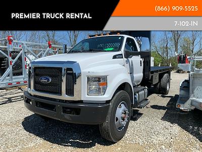 Used 2019 Ford F-750 Regular Cab 4x2, Rugby Flatbed Truck for sale #7-102-IN - photo 2