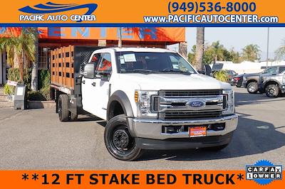 Used 2019 Ford F-550 XLT Crew Cab 4x4, Stake Bed for sale #50475 - photo 1