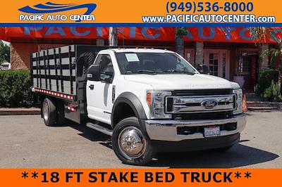 Used 2019 Ford F-550 XLT Regular Cab 4x4, Stake Bed for sale #52698 - photo 1