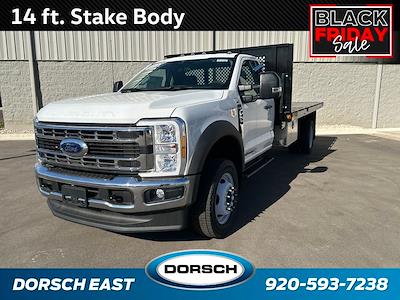 New 2023 Ford F-450 Regular Cab 4x4, 14' Monroe Truck Equipment Versa-Line Platform Body Flatbed Truck for sale #P4746 - photo 1