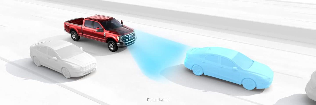 Ford Super Duty pre-collision assist with automatic emergency braking (AEB)