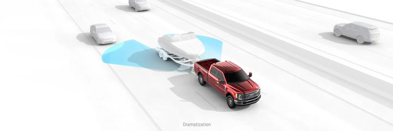 Ford Super Duty BLIS (Blind Spot Information System) with trailver coverage