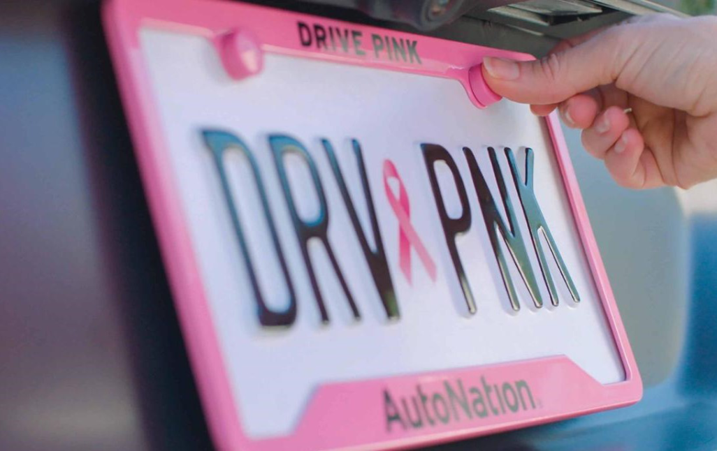 Drive Pink License Plate